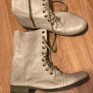 STEVE MADDEN Troopa combat leather boots Sz 9.5